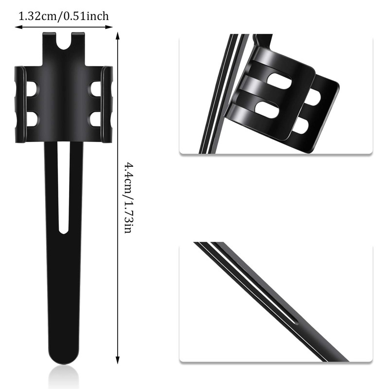 Flashlight Pocket Black Clip Removable Accessory Penlight Replacement Parts for