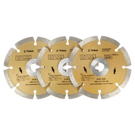 E-Value EDW-105S-3 Diamond Cutter, Segment Type, 4.1 inches (105 mm), Set of 3