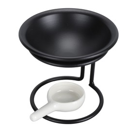 Aroma Lamp Stove Iron Dry Burnable 100ml Essential Oil Burner for SPA Beauty Salon Living Room Bedroom Type B