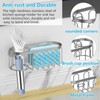 2-in-1 Sponge Holder for Kitchen Sink, Suction Cup Rack Caddy,