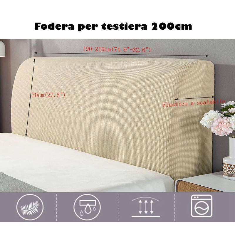 Headboard for Bed, Headboard Cover Dustproof Stretch Bed Headboard Padded