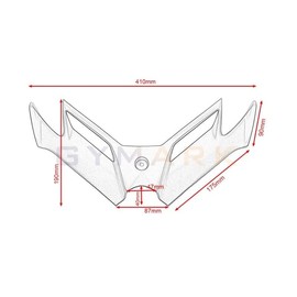 Motorcycle Front Fairing Body Frame Protection for Kawasaki Ninja 300 Ninja 250 NINJA300/250 2013 2014 2015 2016 2017 Motorcycle Accessories Decoration (Black)