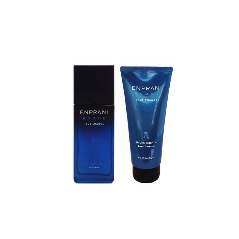 Enprani 엔프라니 옴므 하이드로 리버스 스킨 토너 125ml + 클렌징