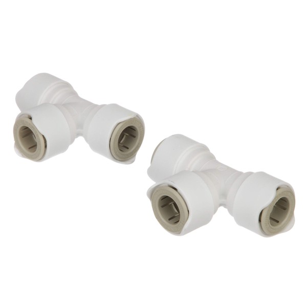 Whale WX1502 Quick-Connect 15mm Equal Tee, Double-Gripper Design, for Hot and Cold Water, Semi-Rigid Polyethylene, White