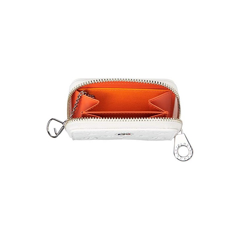 Castelbajac 61611 Coin Purse, Marcel Accessories, Round Zipper, white