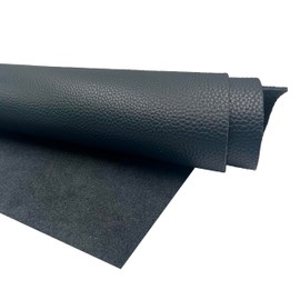 Muse Craft Flawless 12''X11.5'' 4-5oz Dark Blue Cow Leather Litchi Togo Leather Pieces Square Cowhide Tooling Leather|Import A Grade Tooling Leather Hide