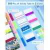 GAUENEEN 500 Pcs Sticky Page Tabs, Book Tabs Writable, 2