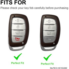 TPU Protector Key Fob Cover Keychain fit for Hyundai Tucson Sonata Elantra Elantra GT Ioniq Keyless Entry Key Fob (Blue)