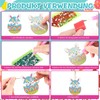 QUANMAITONG 5D Diamond Painting Easter Keyring Crafts, Pack of 12