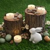 MARTHA STEWART Flameless LED, Tealight Candles,Plastic, Ivory with Batteries, 12