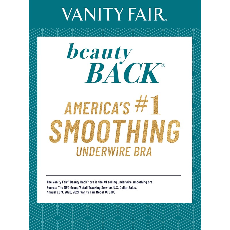 Vanity Fair Vanity Fair Womens Full Figure Beauty Back Smoothing