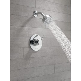 Delta Faucet Modern Raincan Round Single-Function Shower Valve Trim Kit Chrome, Shower Faucet Set, Rainfall Shower Head Chrome, Delta Shower Trim Kit, Chrome T14269-PP (Valve Not Included)