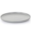 Elama Luxmatte Contemporary Dinnerware Set, 20 Piece, Light Grey