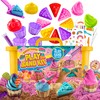 GirlZone Play Sand Kit for Kids - Small Multicolor, 2