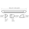 Dream Lighting Caravan Awning Exterior LED Light Black 12v Campervan