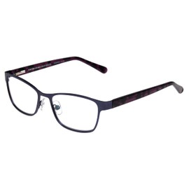 Foster Grant Women's Tierney Multifocus Cat-Eye Reading Glasses, Purple/Transparent, 53 mm + 2.75