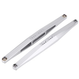 2 Pcs Rear Lower Suspension Arm Link Lever, Aluminum Alloy Upgrade Part for UDR 1/7 RC Short Course Truck, Silver Color