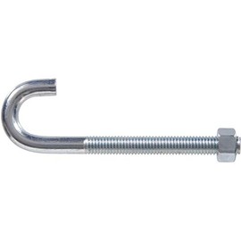 Hardware Essentials J-Bolt with Hex Nut (1/2"-13 X 6")
