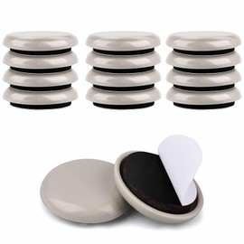 12 Pcs Furniture Sliders for Carpet and Heavy Items, Appliance Sliders with Chair Leg Floor Protector, Can Smoothly Slide Furniture Anywhere