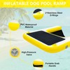 Gymodel Dog Pool Ramp, Inflatable Dog Boat Ramp, Non-Slip EVA