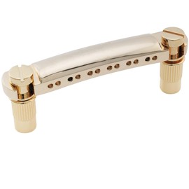 Musiclily Pro 52.5mm 12-string Tune-o-matic Stop Tailpiece for Epiphone Les Paul SG Style Electric Guitar, Gold