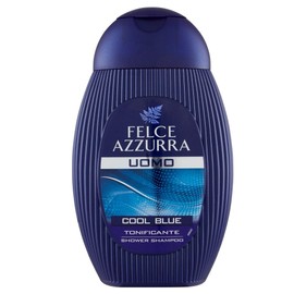 3 x Felce Azzurra Shower Shampoo for Men Cool Blue Invigorating Shower Shampoo 250ml