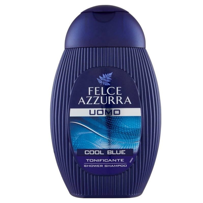 3 x Felce Azzurra Shower Shampoo for Men Cool Blue