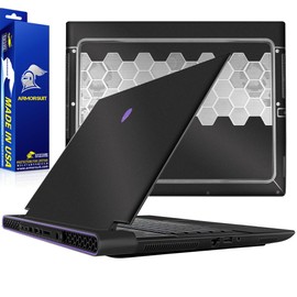 ArmorSuit MilitaryShield Matte Black Metallic Skin Vinyl Wrap for Alienware m16 R1 (16 Inch)