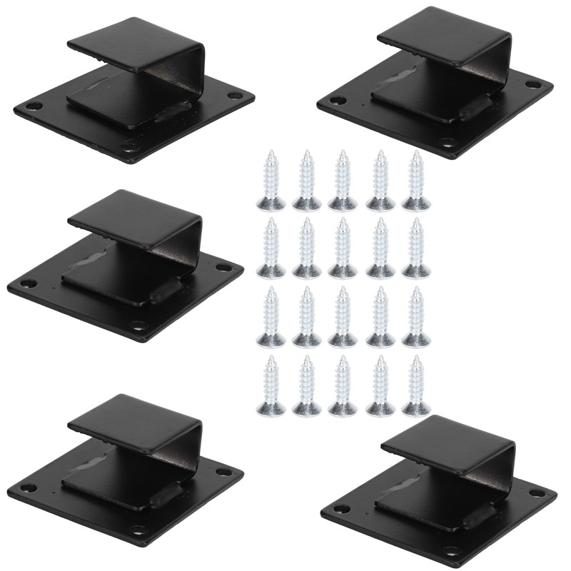 5pcs Wall Shelf Mount Bracket Display Shelf Hook Hanger Rack