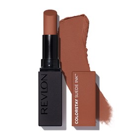 REVLON REVLON Lipstick, ColorStay Suede Ink, Built-in Primer, Infused with Vitamin E, Waterproof, Smudge-proof, Matte Color, 004 Pure Talent, 0.09 oz.