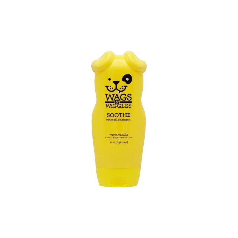 Wags&wiggles Shampoo Avena para Aliviar picazón y humectar el Pelaje