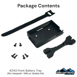 For Vanquish Front Battery Tray for Vanquish VRD Carbon, Kit & Stance with Stubby Kit