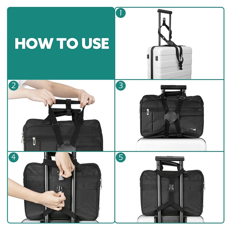 Luxebell Add A Bag Luggage Straps, Suitcase Belt Travel Accessories