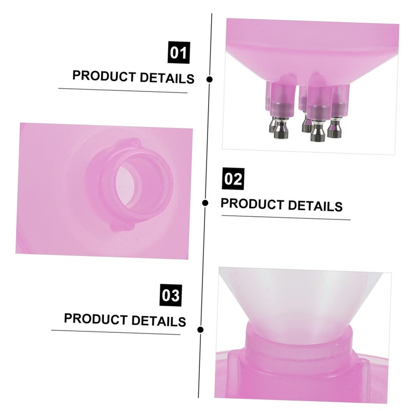 FOMIYES 3 Sets Cone Applicator Dropper Bottle for Hair Dye