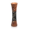 AeraVida Modern Decorative Carved Jasmine Flower Brown Mango Tree Wooden