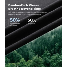 BAMBOO COOL Men's Tank Top Undershirts Moisture Wicking Breathable, Fitted Ruglar Fit T Shirts for Men 3 Pack