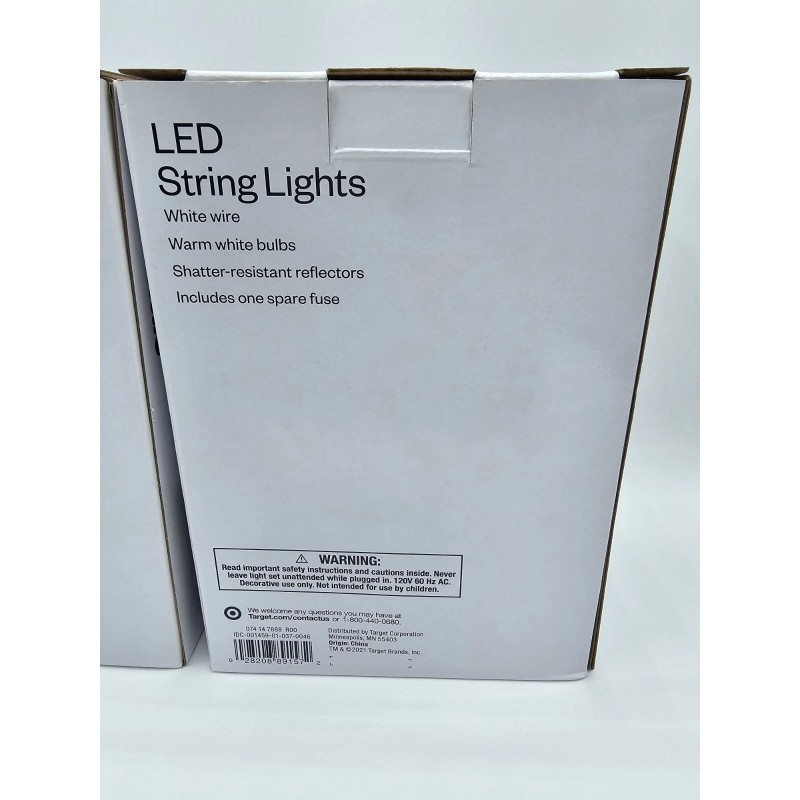 Room Essentials 2 String Bulb Lights LED Room Essentials NEW