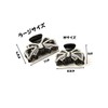 RINKALAND Hair Claw That Holds Firmly, Large, Large, Rhinestones, Glamorous