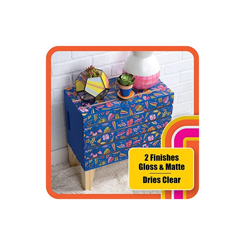 Mod Podge Complete Decoupage Kit-Two 16oz Bottles Waterbase Sealer/Glue (Matte