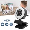 HD Webcam 1080P Computer Web Camera with Light and Built-in
