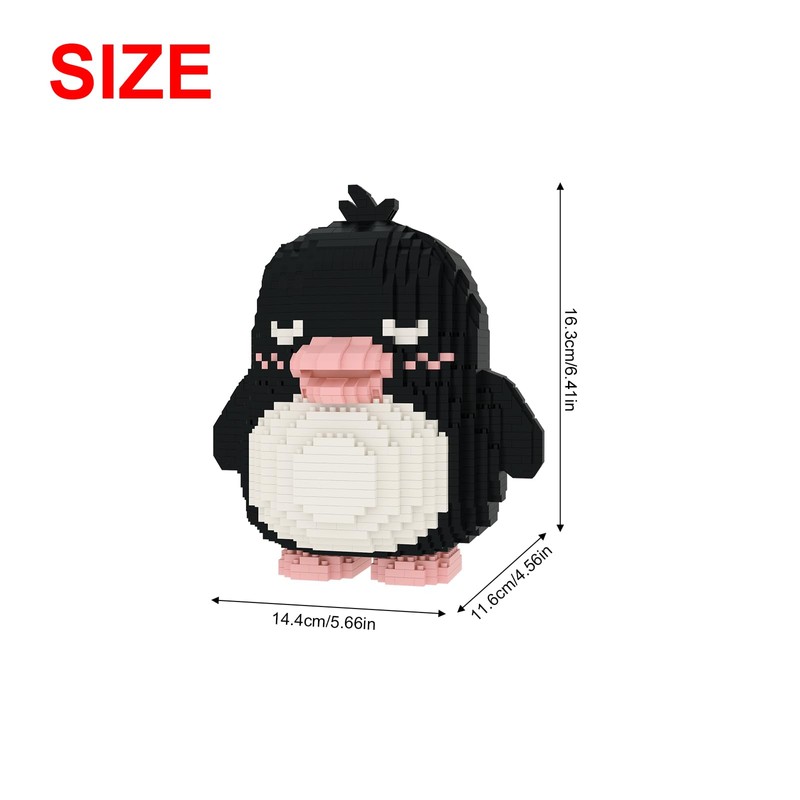 Larcele Micro Building Blocks Animal Set, DIY Mini 3D Building