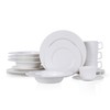 Stone Lain Sylvie 20 Pieces Bone China Dinnerware Set, White