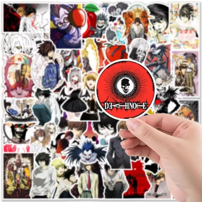 Death Note 50 Calcomanias Stickers Contra Agua Anime Manga