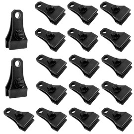 Upgrade Large Tarp Clips Heavy Duty Lock Grip, 18 PCs Heavy Duty Tarp Clip Clamps Tent Fasteners Clips for Camping Awnings Caravan Canopies Car Truck Swimming Pool Boat Cover Clips