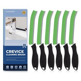 Cleangor Crevice Cleaning Brushes, Cleaner Scrub Brush Tool for Hard to Reach Tight Space, Home Essentials, Cleaning Supplies for Shower, Bathroom, Kitchen, Toilet, Window