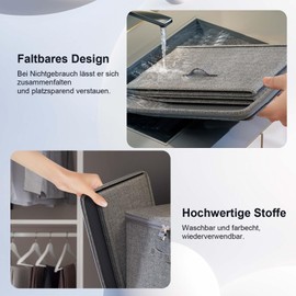 Generisch Lockable Box, Fabric Storage Box, Storage Box with Lid, Fabric, Organiser Box, Lockable, Cardboard with Lid, Lockable Box for Clothes, Toys (30 x 20 x 14 cm)