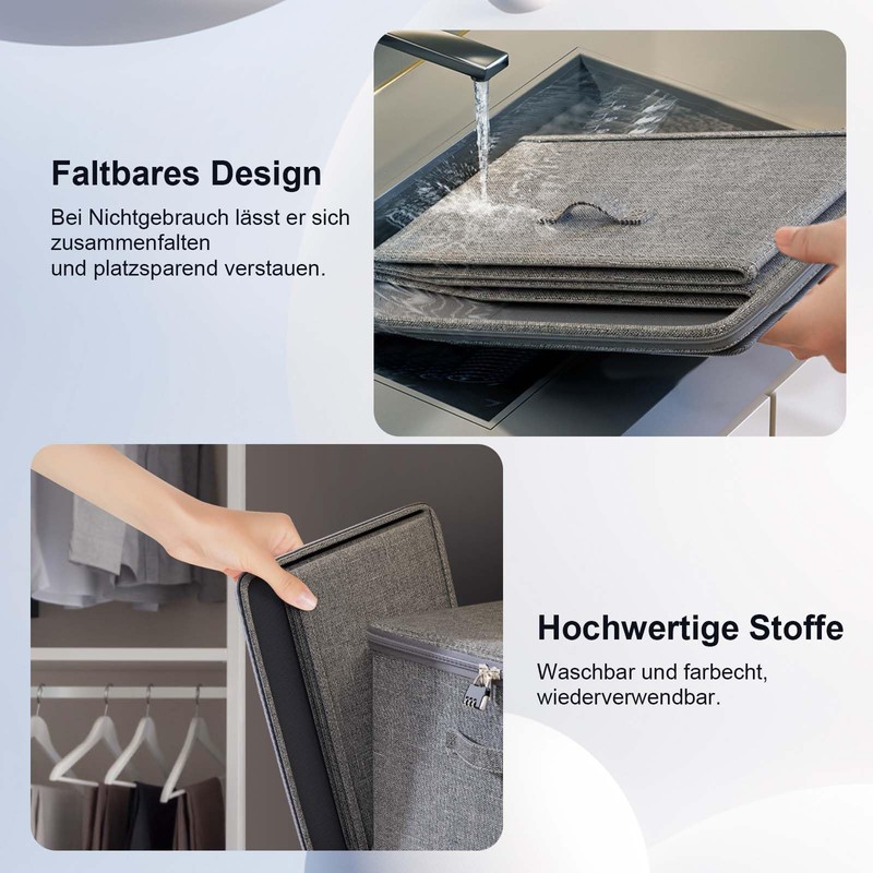 Generisch Lockable Box, Fabric Storage Box, Storage Box with Lid,