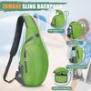 ZOMAKE Sling Backpack 10L - Small Crossbody Backpacks Waterproof Sling