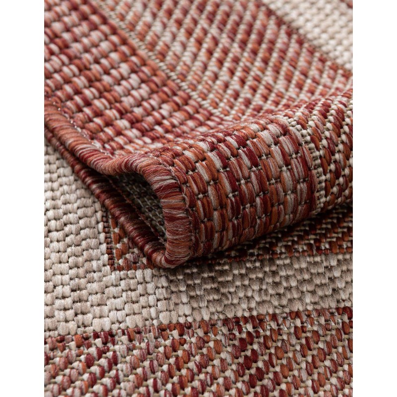 Unique Loom Outdoor Border Collection Area Rug - Soft Border