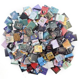 200pcs Mini Books Miniatures Dollhouse Books,1:12 Miniature Book Model for Anxiety Bookshelf Dollhouse Decor DIY Creative Decorations